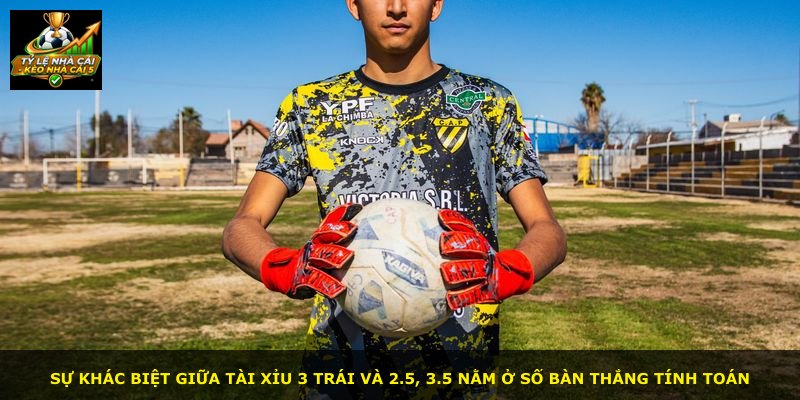 Sự khác biệt giữa Tài Xỉu 3 Trái và 2.5, 3.5 nằm ở số bàn thắng tính toán